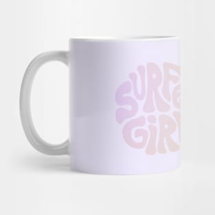 Surfer Girl Retro Logo Mug